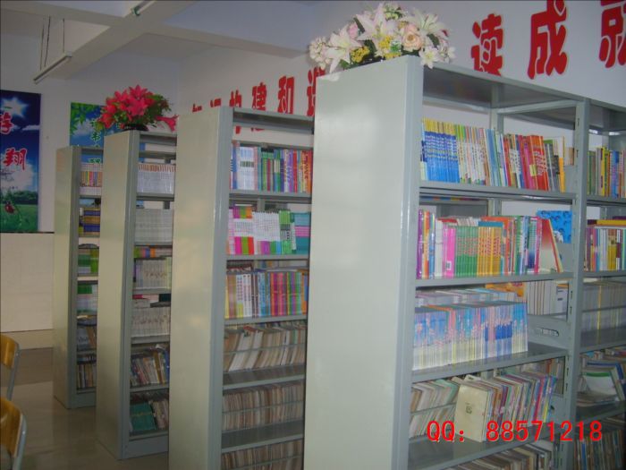 书屋阅览室钢书架 图书屋专用阅览书架,六层学习图书架,阅读用图书架